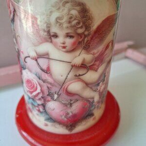 Candle victorian cupid  decorative